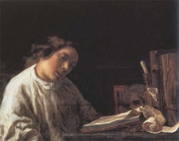 Samuel van hoogstraten Self-Portrait at the Age of Seventeen,wtih Still Life Spain oil painting art